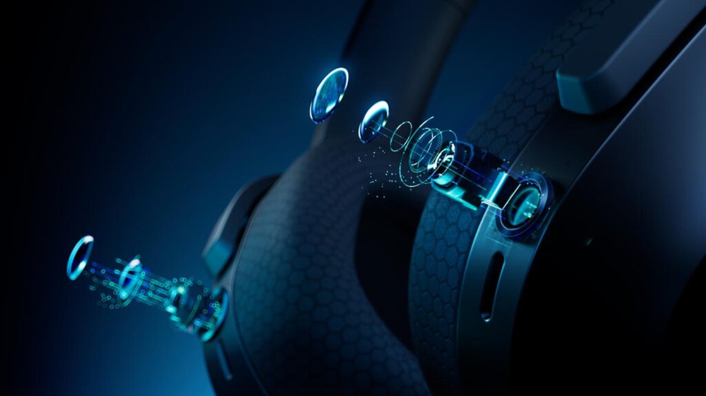 Gaming headset close-up official press photo