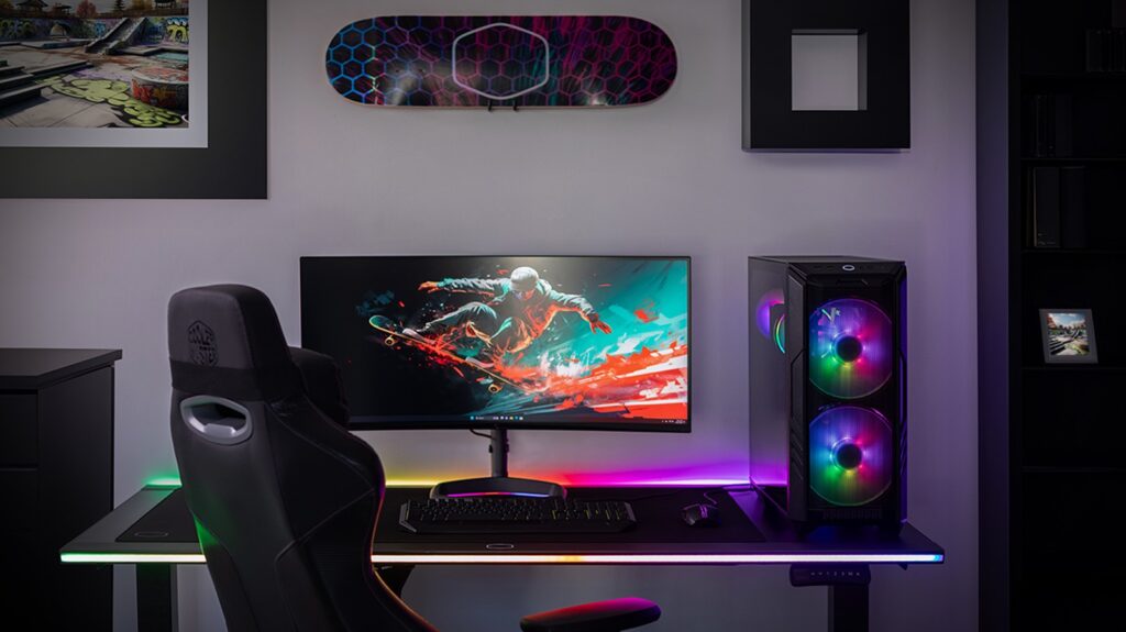 Cooler Master HAF II 500 gaming setup