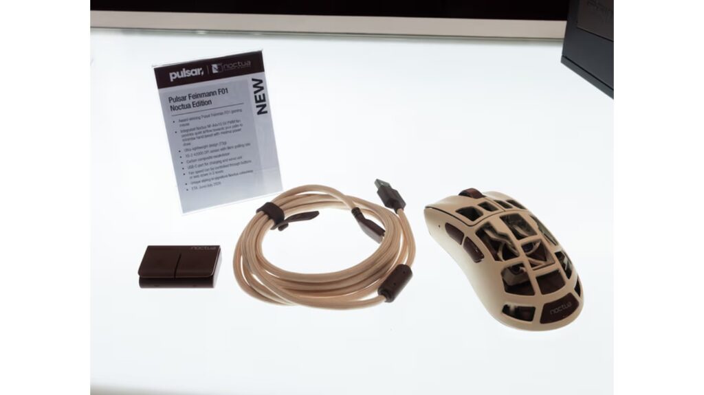 Pulsar Feinmann F01 Noctua Edition mouse and accessories