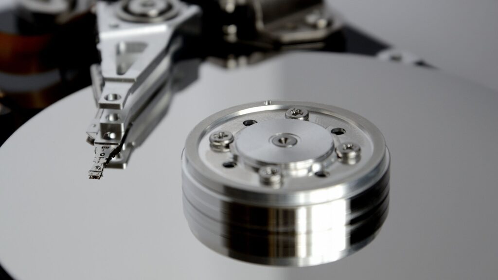 Open hard drive platters used as featured image for RAID explainer